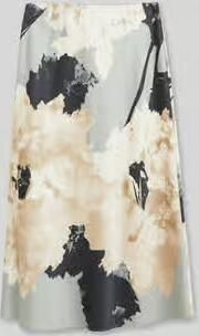 S.Oliver BLACK LABEL Uitlopende midi-rok van viscosemix - Foto 4