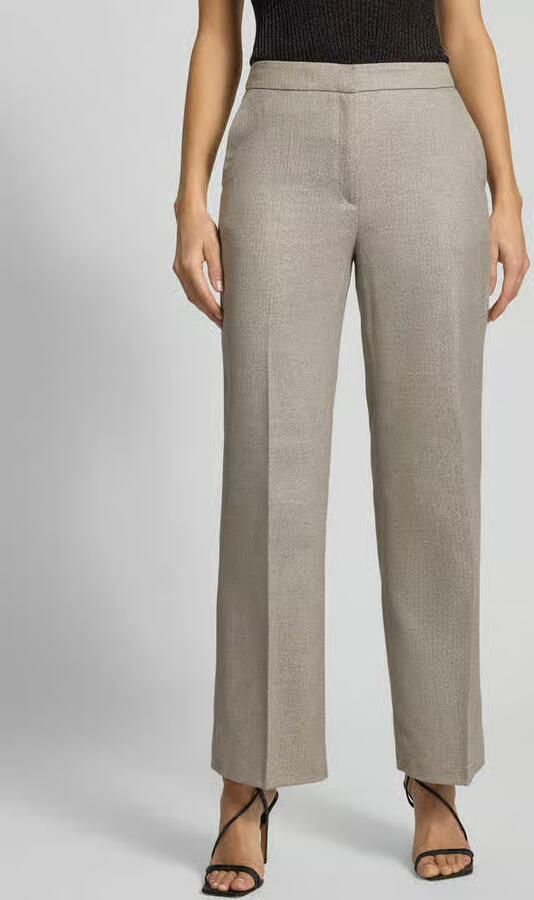 S.Oliver BLACK LABEL Wide leg broek van viscosemix - Foto 2