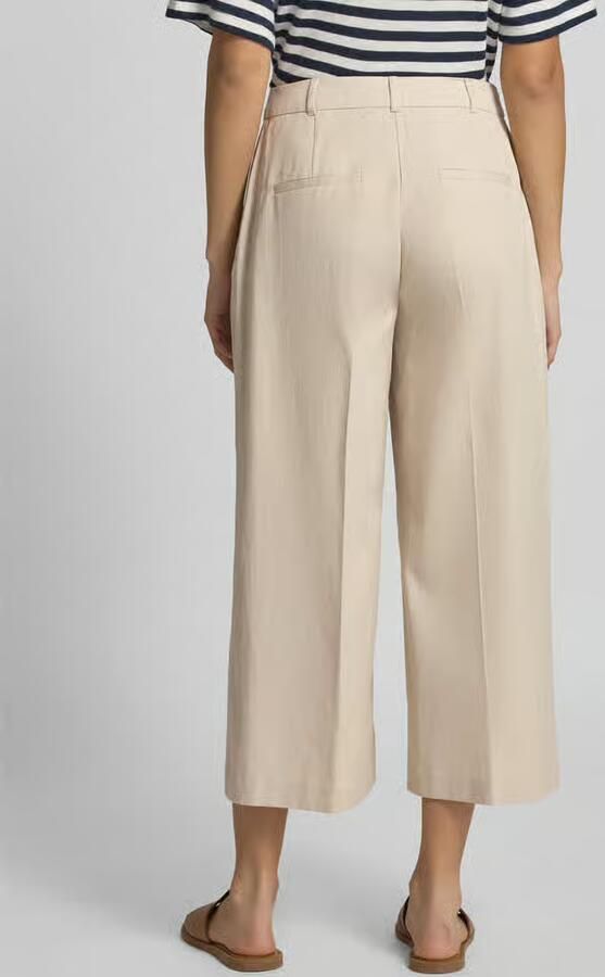 S.Oliver BLACK LABEL Wide leg culotte van een mix van lyocell en katoen - Foto 3