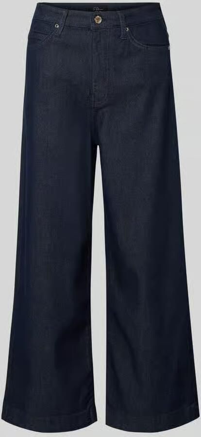 S.Oliver BLACK LABEL Wide leg jeans van een mix van viscose en katoen model SURI'
