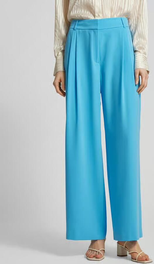 S.Oliver BLACK LABEL Wide leg stoffen broek met bandplooien - Foto 3