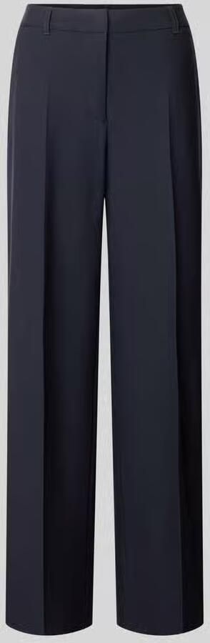 S.Oliver BLACK LABEL Wide leg stoffen broek met persplooien