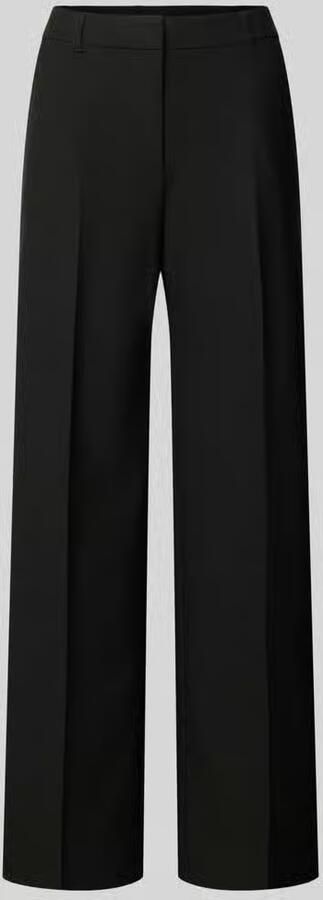 S.Oliver BLACK LABEL Wide leg stoffen broek met persplooien