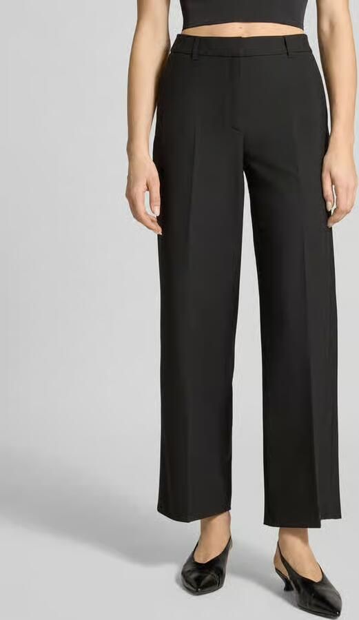 S.Oliver BLACK LABEL straight regular waist pantalon zwart - Foto 6