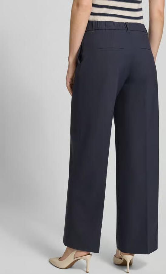 S.Oliver BLACK LABEL Wide Leg stoffen broek met vouwplooi - Foto 2