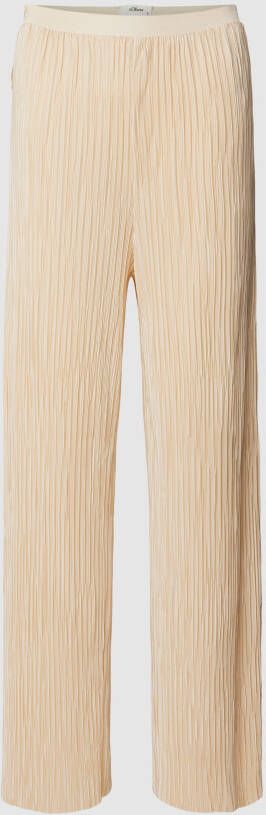 s.Oliver BLACK LABEL Stoffen broek met plissévouwen