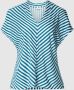 S.Oliver BLACK LABEL T-shirt van viscose met V-hals - Thumbnail 2