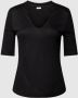 S.Oliver BLACK LABEL slim fit T-shirt viscose zwart - Thumbnail 2