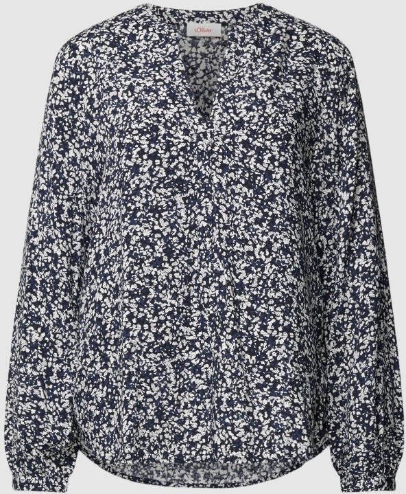 s.Oliver RED LABEL Blouse met tuniekkraag model 'Wechs'