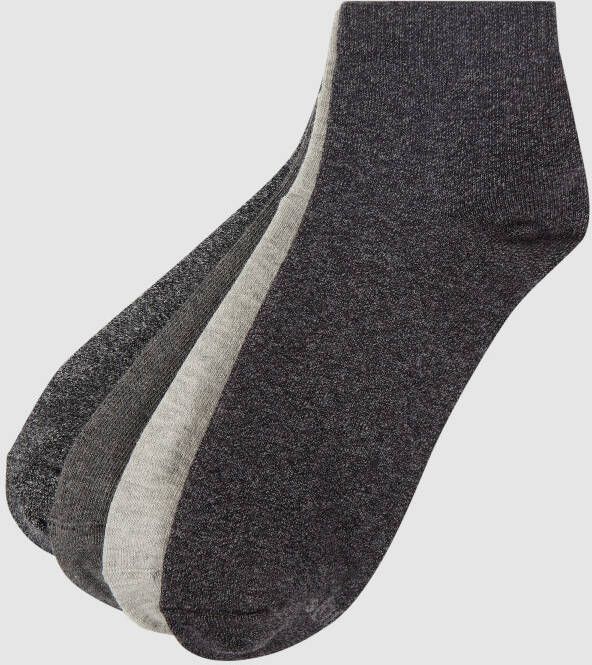 S.Oliver RED LABEL Enkelhoge sokken in een set van 4 paar