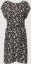 S.Oliver jurk met panterprint en open detail zwart wit - Thumbnail 2