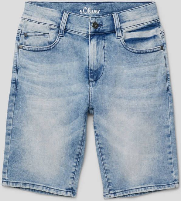 s.Oliver RED LABEL Korte regular fit jeans in 5-pocketmodel