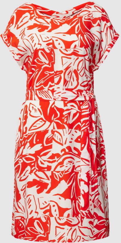s.Oliver RED LABEL Mini-jurk met all-over motief model 'Visk'
