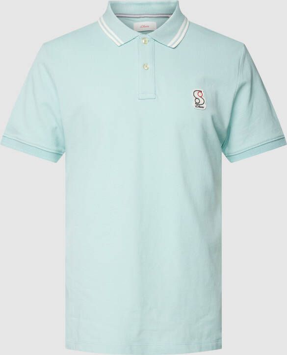 s.Oliver RED LABEL Poloshirt met labelpatch