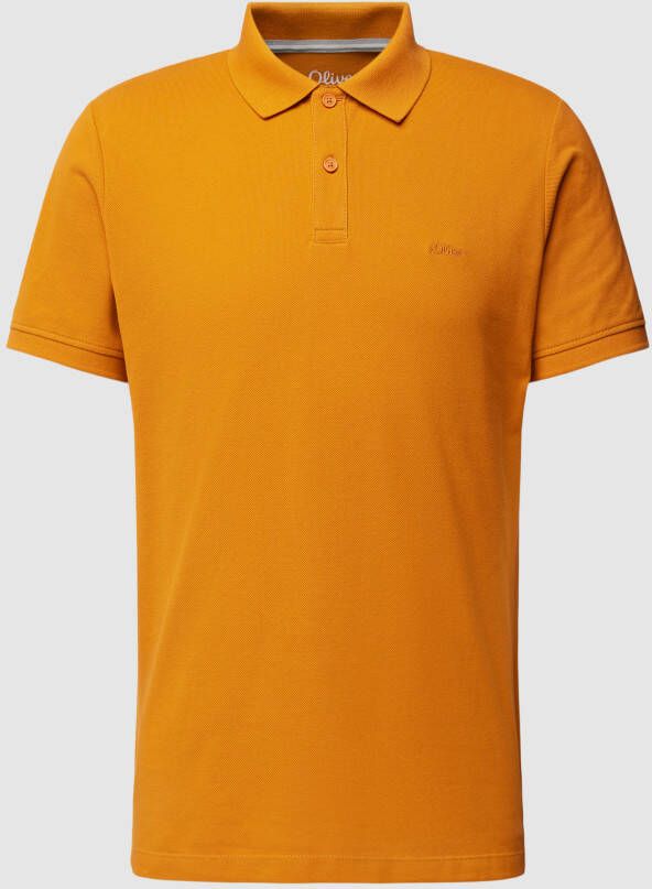 S.Oliver RED LABEL Regular fit poloshirt met labelstitching