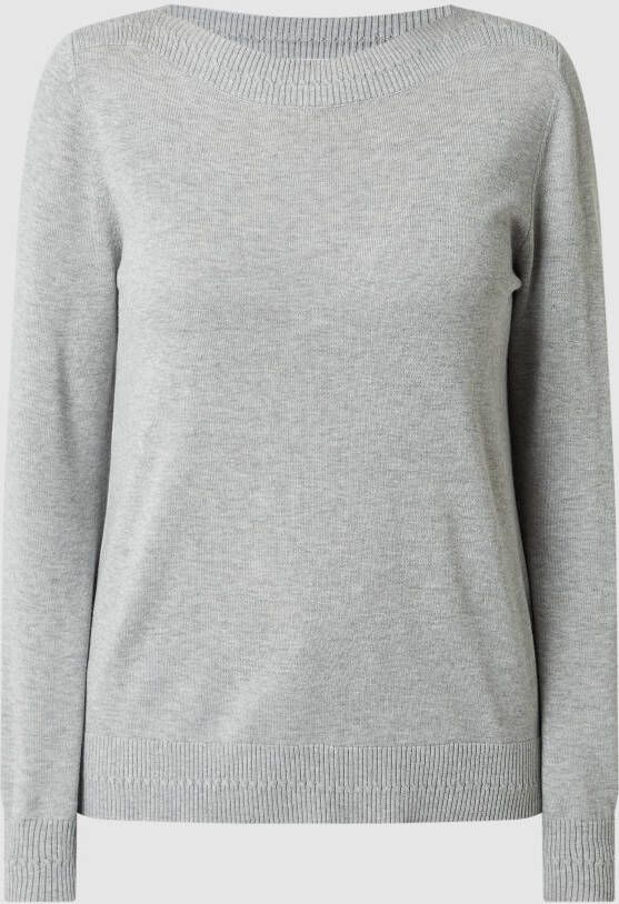 s.Oliver RED LABEL Pullover van viscose-katoenmix