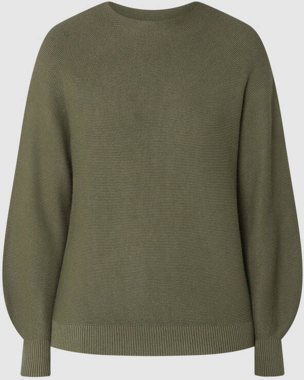 S.Oliver Trui met ronde hals in gebreide look