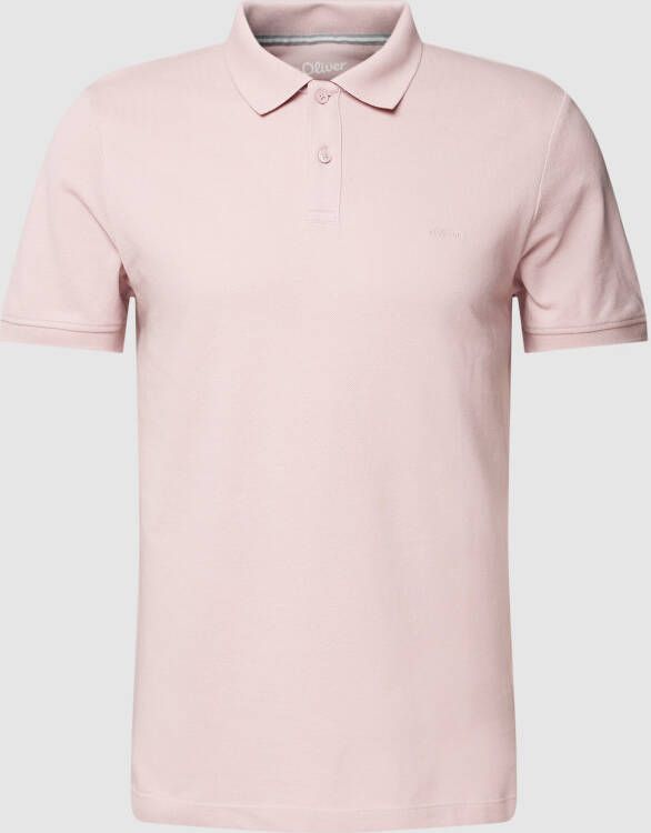 s.Oliver RED LABEL Regular fit poloshirt met labelstitching