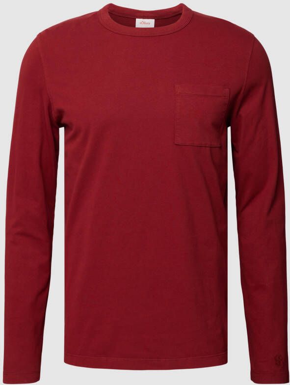 S.Oliver RED LABEL Shirt met lange mouwen en borstzak