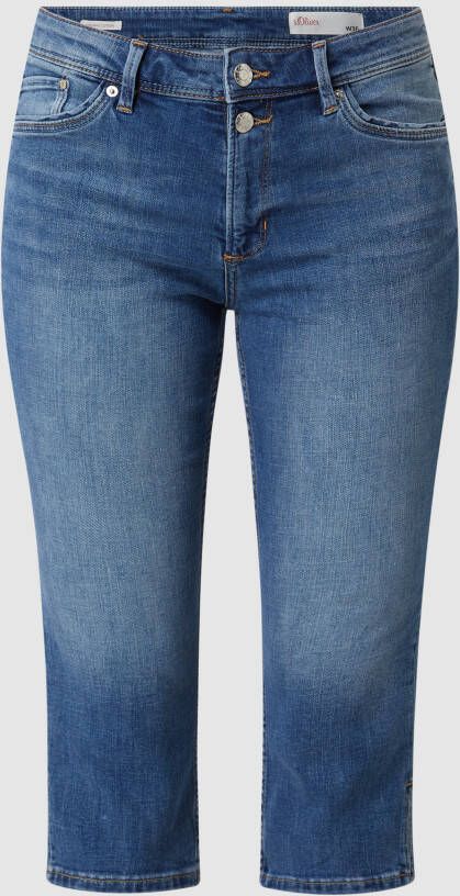 S.Oliver RED LABEL Slim fit capri-jeans met stretch model 'Betsy'