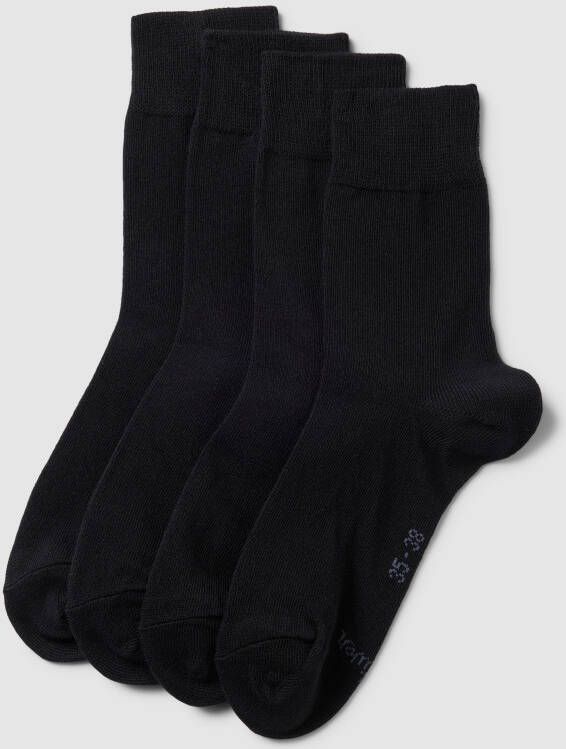 S.Oliver RED LABEL Sokken met labeldetail in een set van 4 paar model 'SOCKS'