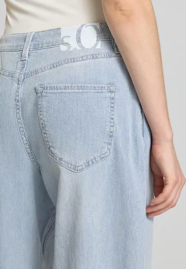 S.Oliver high waist barrel jeans light blue denim - Foto 4