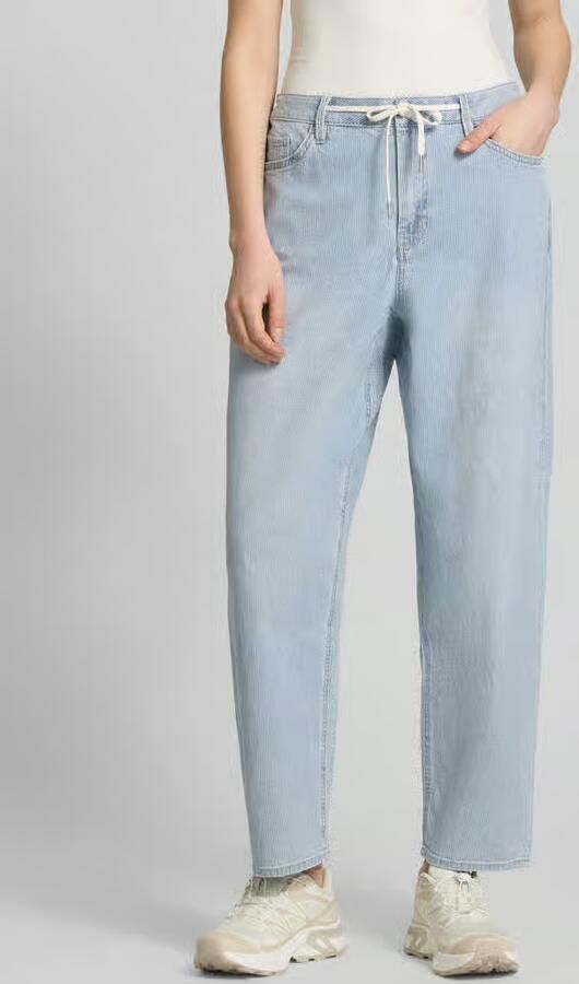 S.Oliver high waist barrel jeans light blue denim - Foto 5