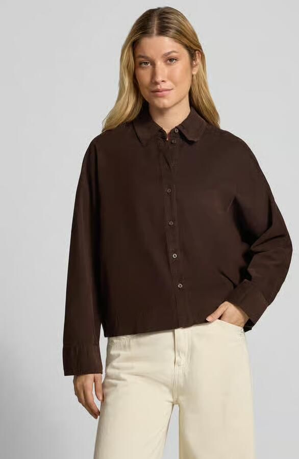 S.Oliver RED LABEL blouse met lange mouwen van corduroy met vleermuismouwen - Foto 4