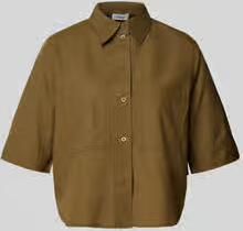S.Oliver RED LABEL Boxy fit blouse met korte mouwen van een mix van katoen en lyocell