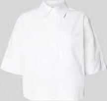 S.Oliver RED LABEL Boxy fit blouse met korte mouwen van een mix van katoen en lyocell