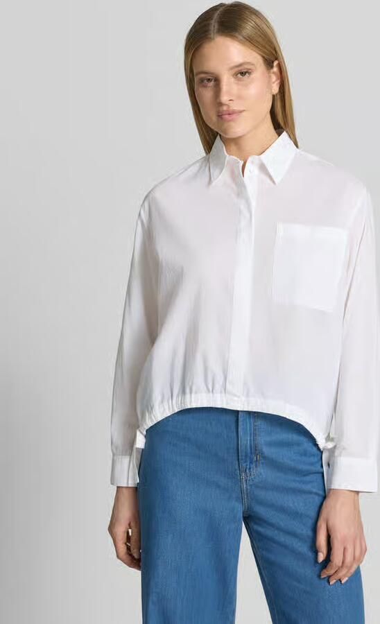 S.Oliver RED LABEL Boxy fit blouse met lange mouwen van puur katoen - Foto 5