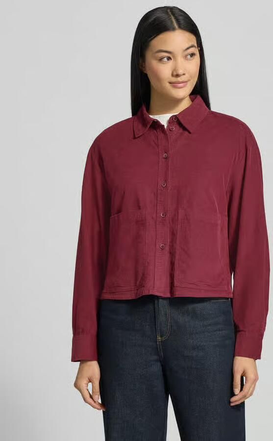 S.Oliver RED LABEL Boxy fit corduroy blouse van een mix van katoen en viscose - Foto 2