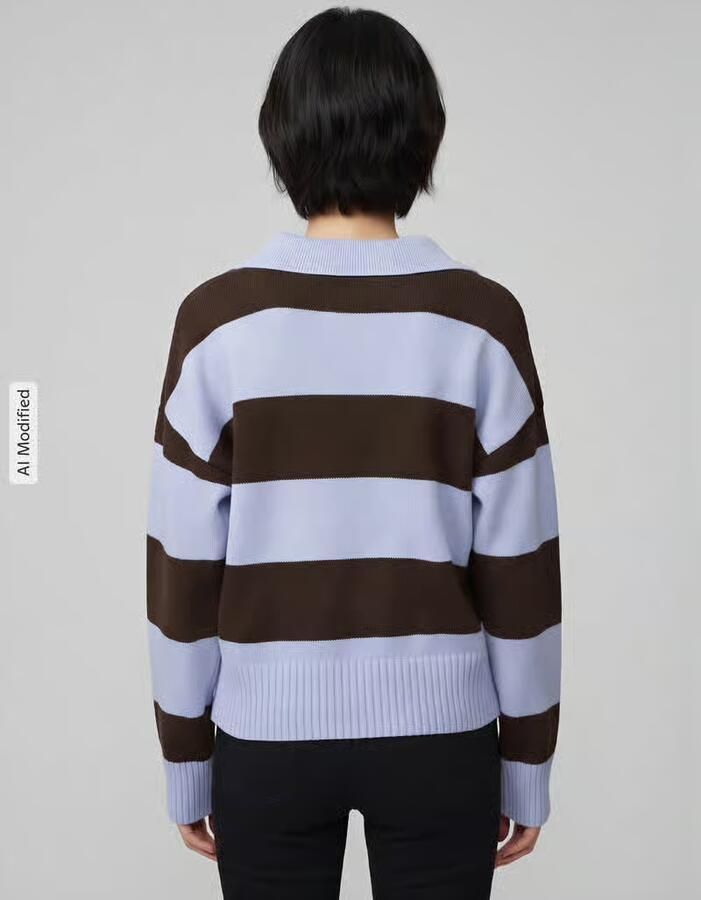 S.Oliver RED LABEL boxy fit gebreide pullover van katoenmix - Foto 6