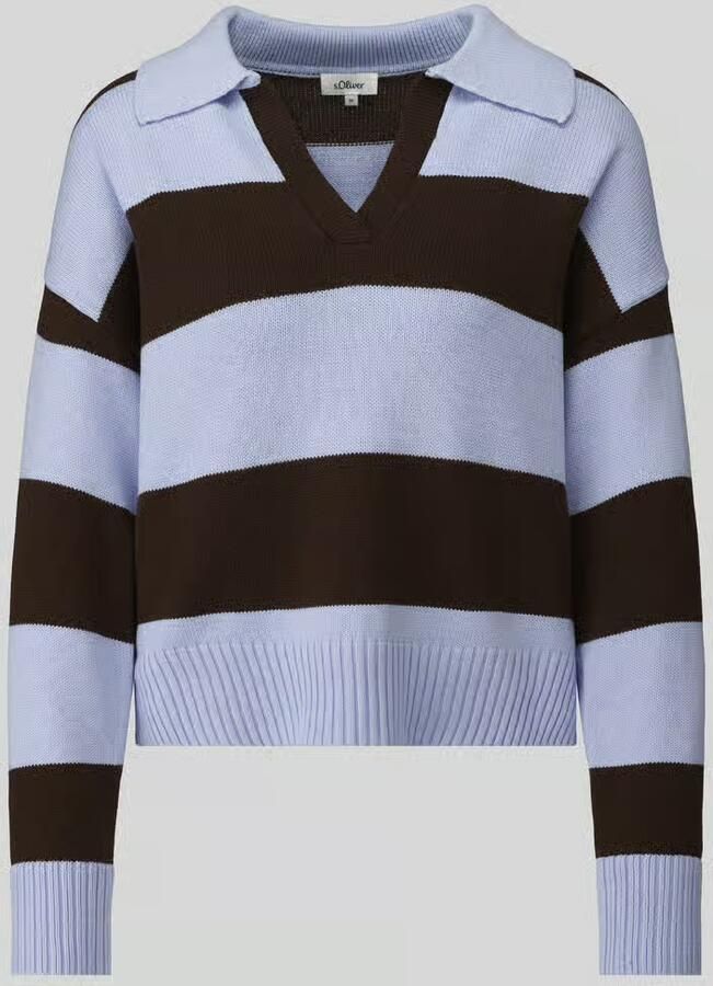 S.Oliver RED LABEL boxy fit gebreide pullover van katoenmix - Foto 6