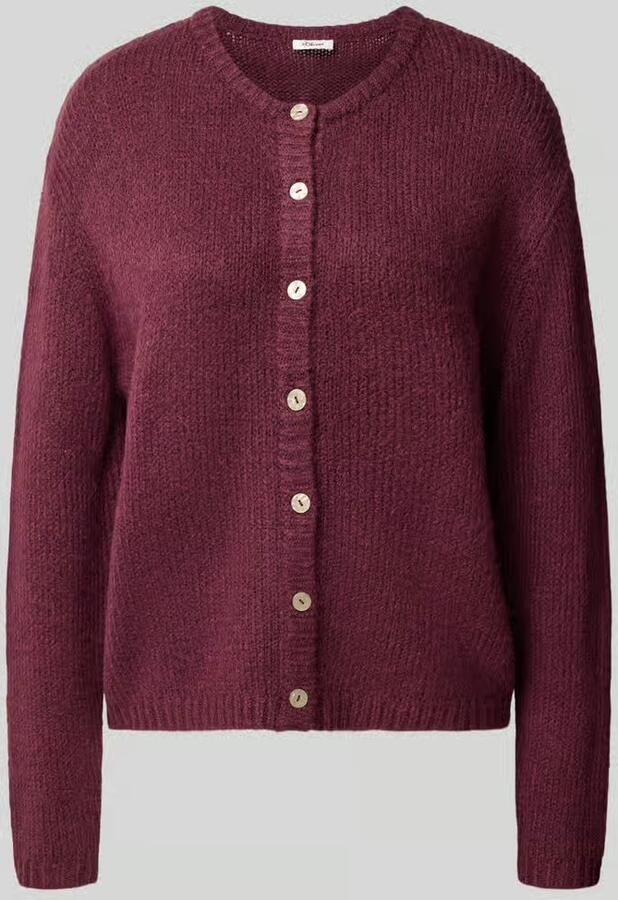 S.Oliver RED LABEL Cardigan van alpacamix met ronde hals - Foto 2