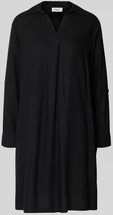 S.Oliver RED LABEL Casual jurk met een losjes vallende pasvorm van een linnen-viscosemix - Foto 4