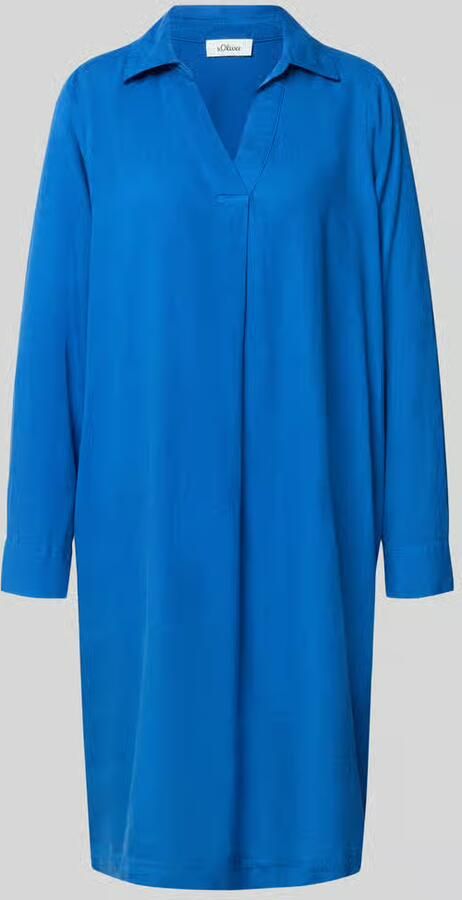 S.Oliver RED LABEL Casual jurk met een losjes vallende pasvorm van een linnen-viscosemix