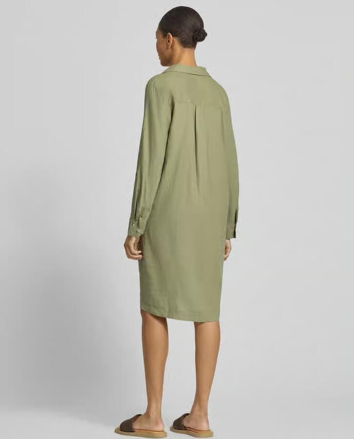 S.Oliver RED LABEL Casual jurk met een losjes vallende pasvorm van een linnen-viscosemix - Foto 4