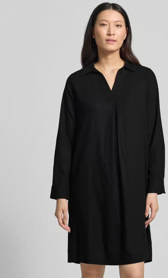 S.Oliver RED LABEL Casual jurk met een losjes vallende pasvorm van een linnen-viscosemix - Foto 3