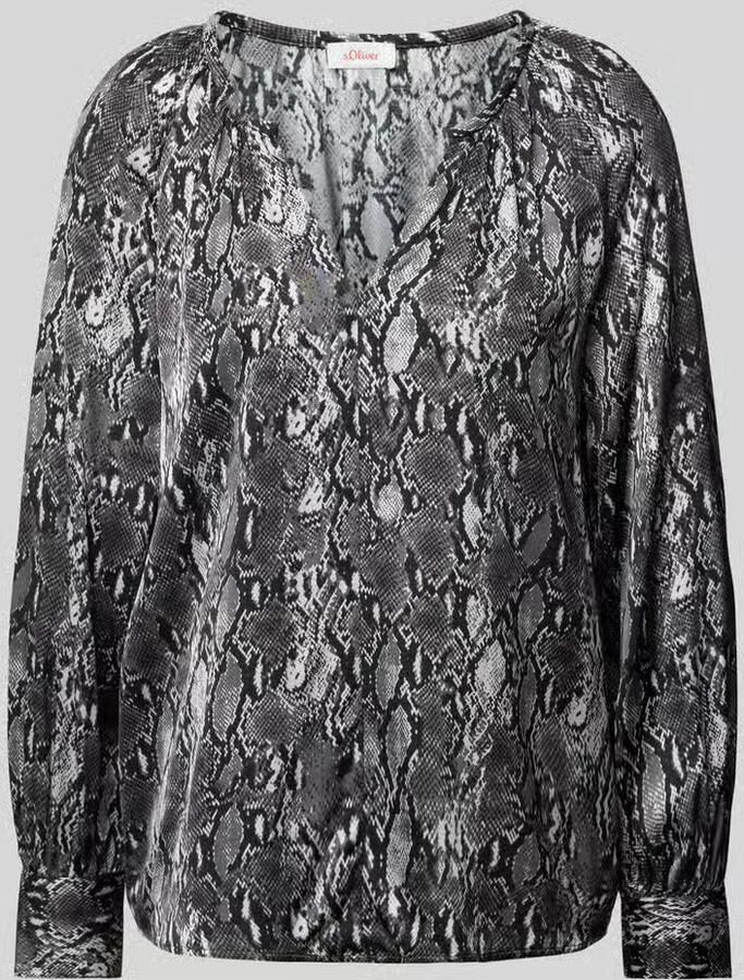 S.Oliver Blouse met lange mouwen met print all-over - Foto 2