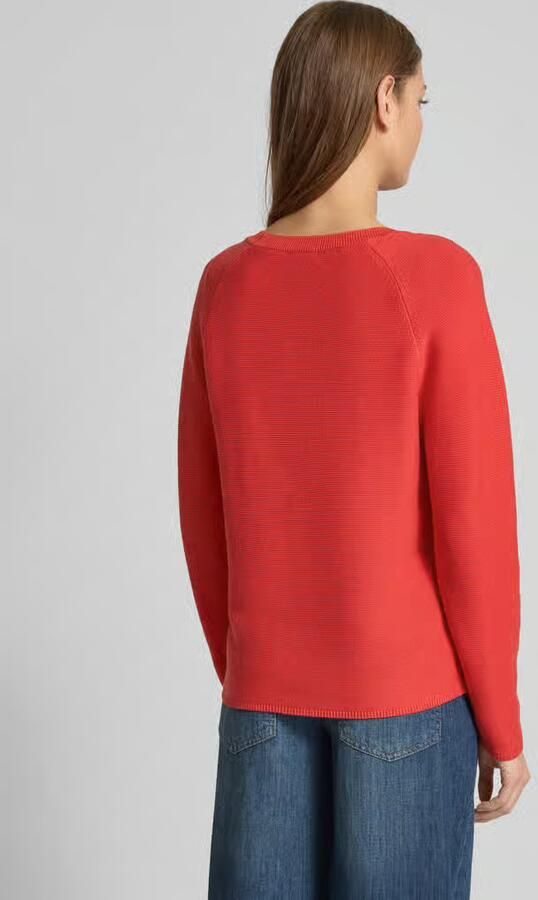 S.Oliver RED LABEL Comfort fit gebreide pullover van katoenmix met V-hals