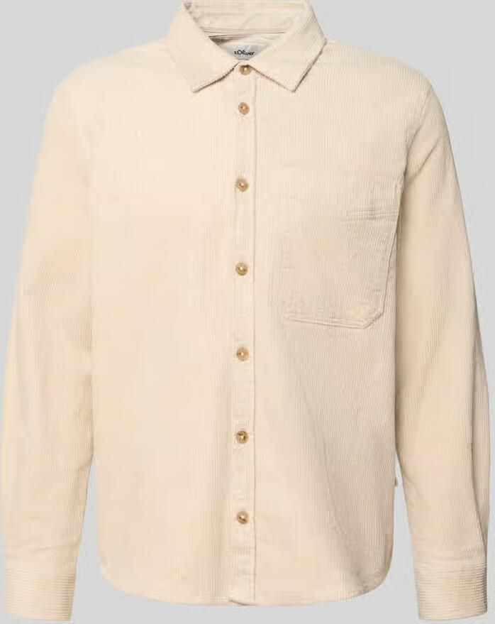 S.Oliver RED LABEL comfort fit overhemdjack van katoenmix - Foto 3