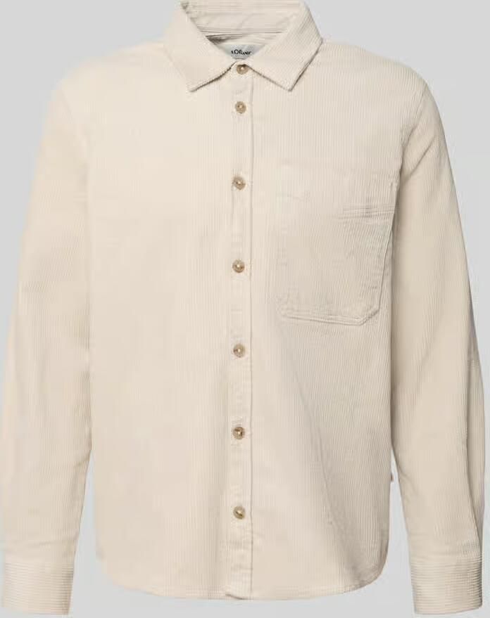 S.Oliver RED LABEL comfort fit overhemdjack van katoenmix - Foto 3