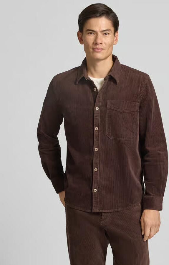 S.Oliver RED LABEL comfort fit overhemdjack van katoenmix - Foto 4