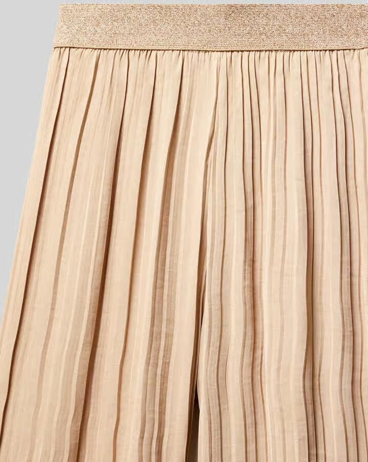 S.Oliver RED LABEL Comfort fit wijde broek met elastische band - Foto 2