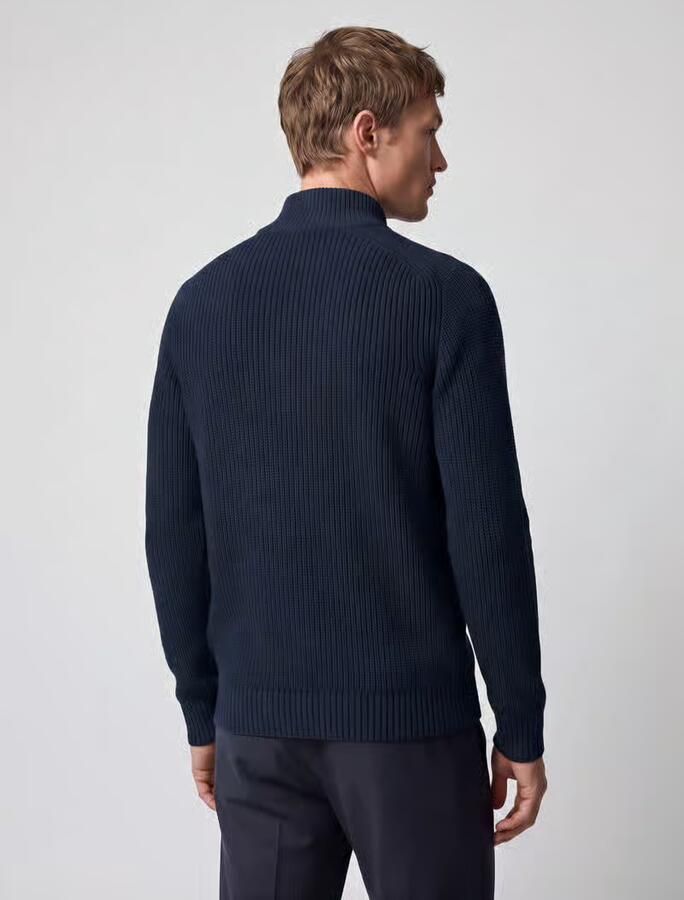 S.Oliver RED LABEL Gebreid vest met ritssluiting - Foto 4