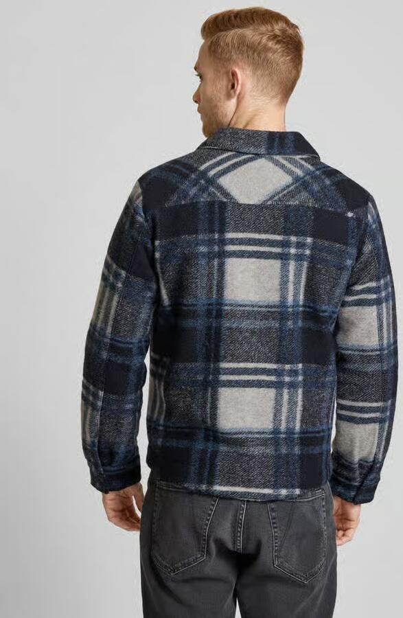 S.Oliver RED LABEL Geruit jack met platte kraag - Foto 7