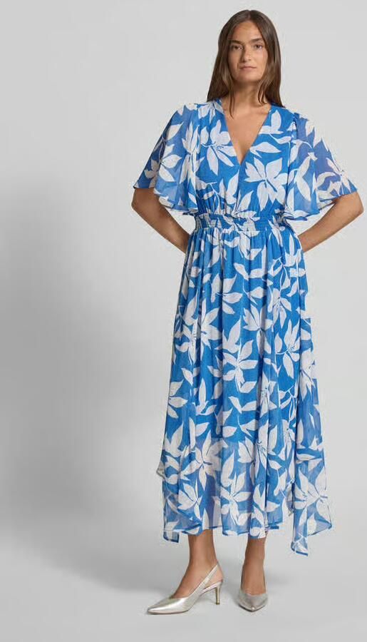 S.Oliver RED LABEL Getailleerde chiffonjurk met all-over motief - Foto 6