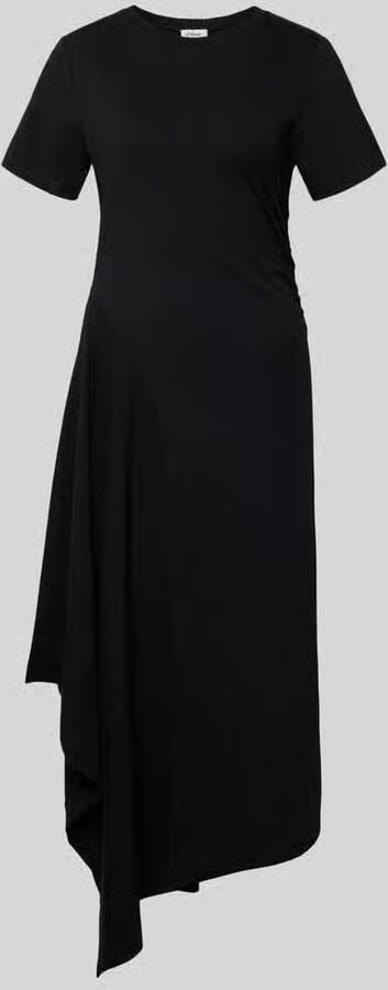 S.Oliver RED LABEL Getailleerde jersey jurk van katoenmix - Foto 2