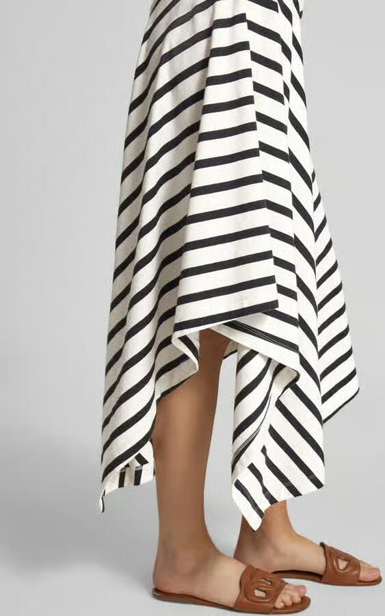 S.Oliver RED LABEL Getailleerde jersey jurk van katoenmix